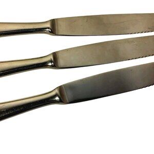 Inoxa Flatware Vlekvrij Massief Dinner Knife Lot 3 Stainless Steel Holland READ